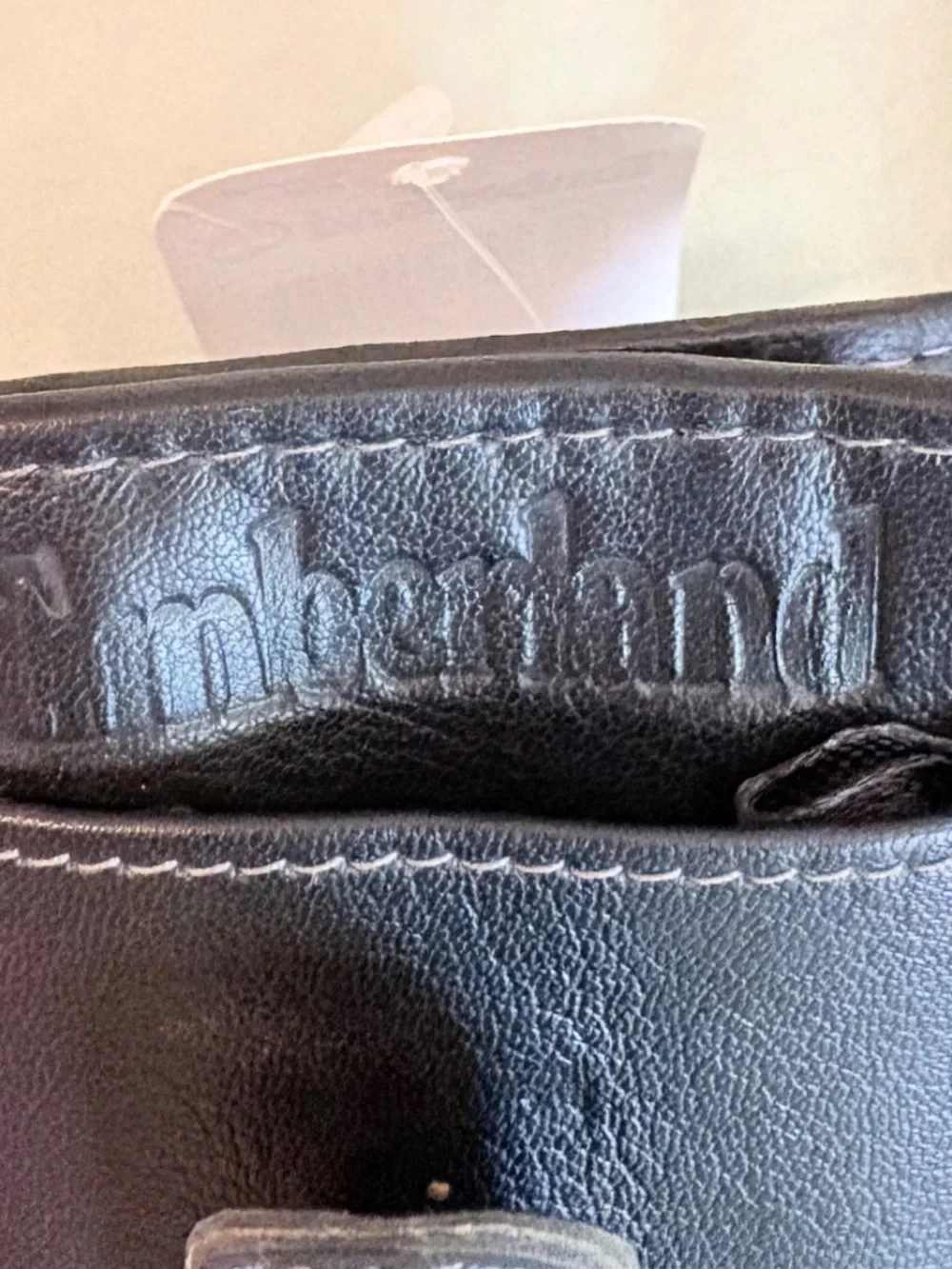 Timberland genuine leather wallet with belt flip clip